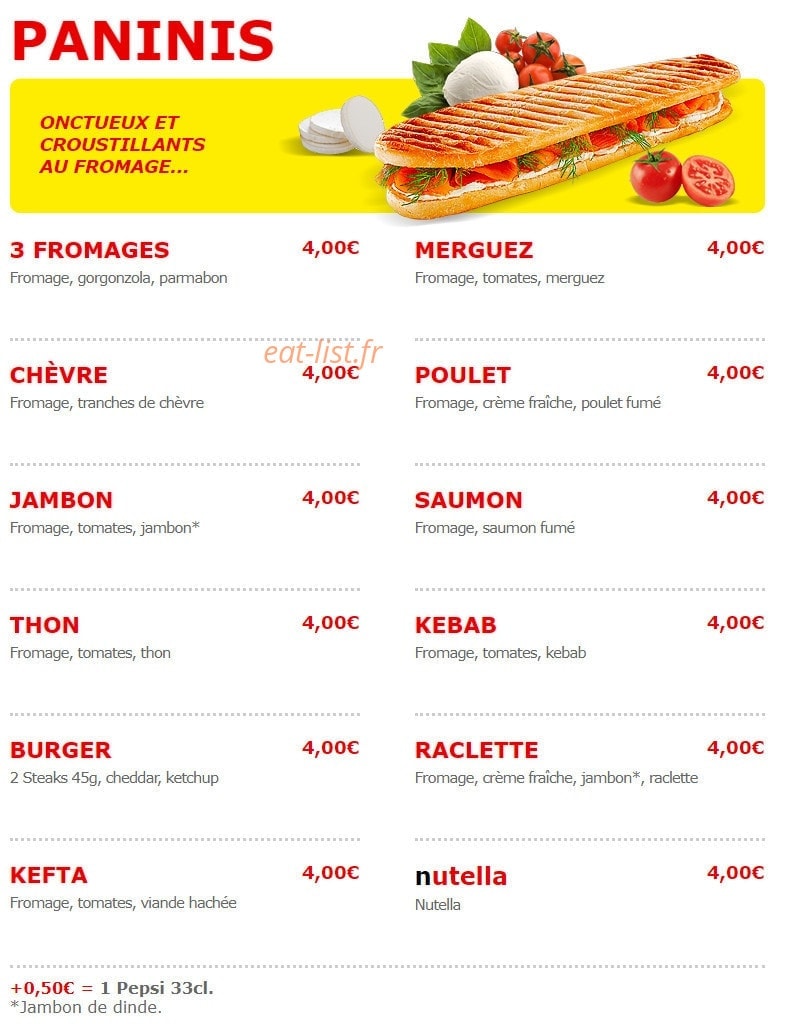 Pizza Roma — carte page 4