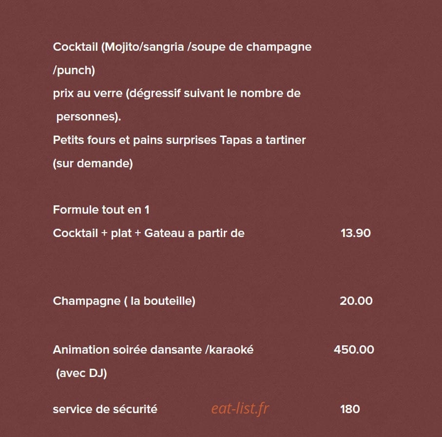 Saveurs et Traditions — carte page 2