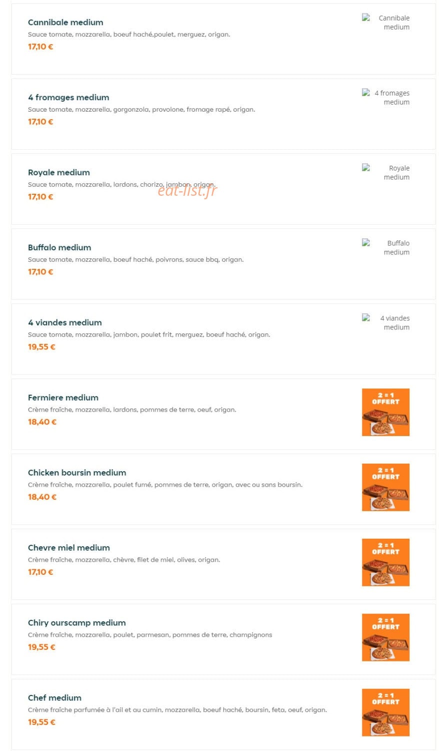 Pizza les 2 Vallées — carte page 2