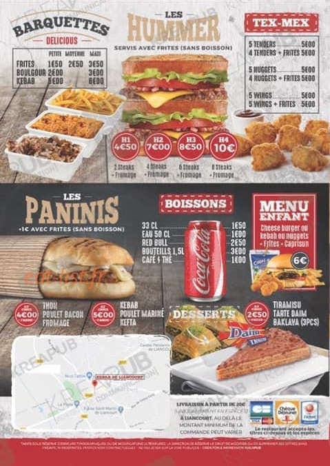Kebab  de Liancourt — carte page 2