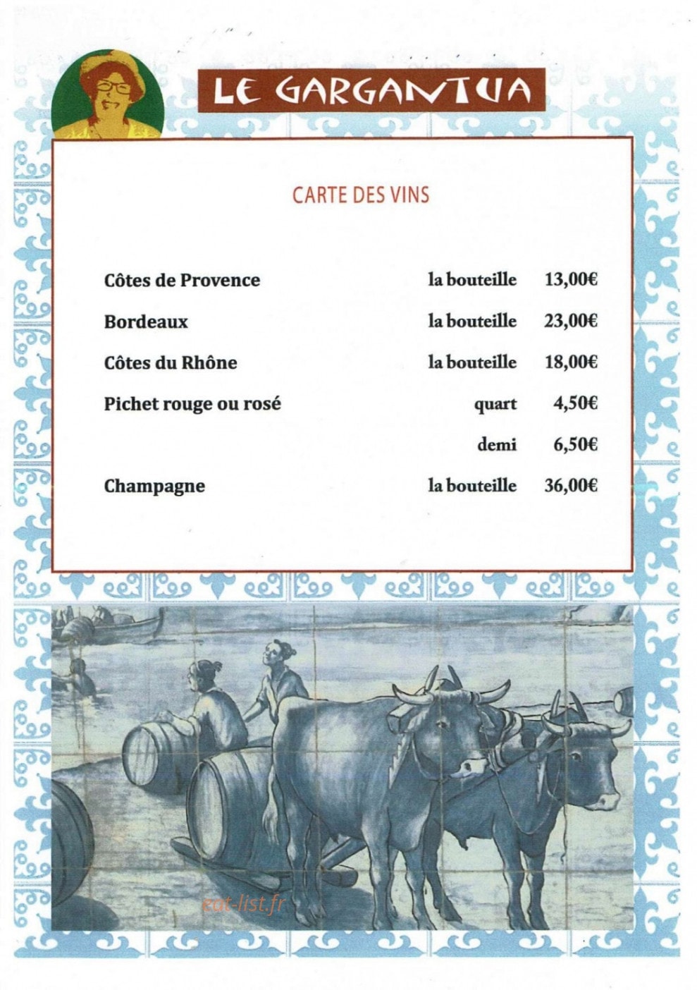 Le Gargantua — carte page 11