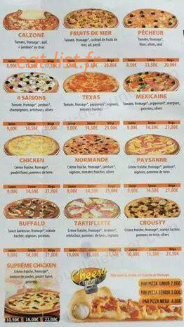 Pizza Crousty — carte page 2