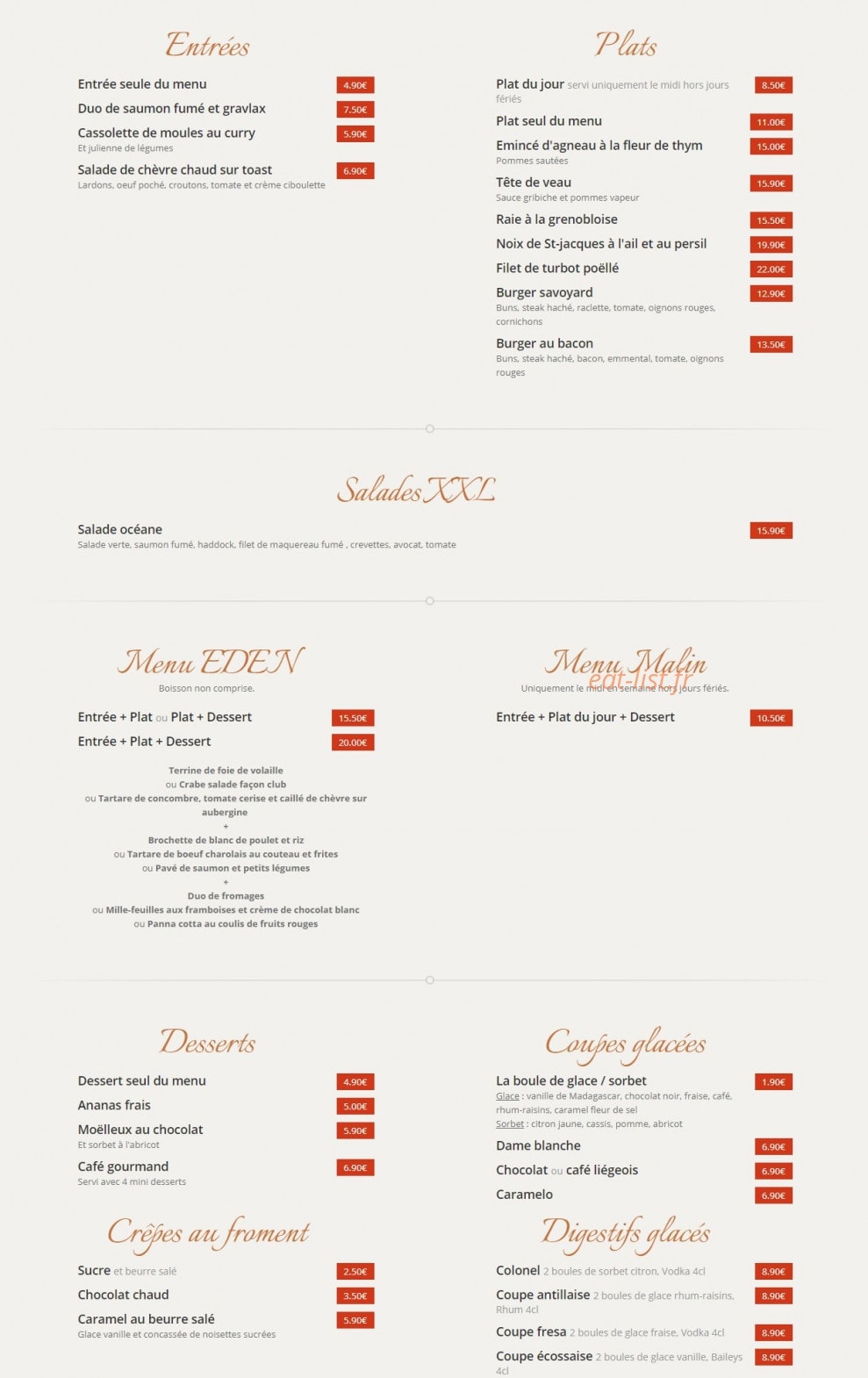 L'Eden — carte page 1