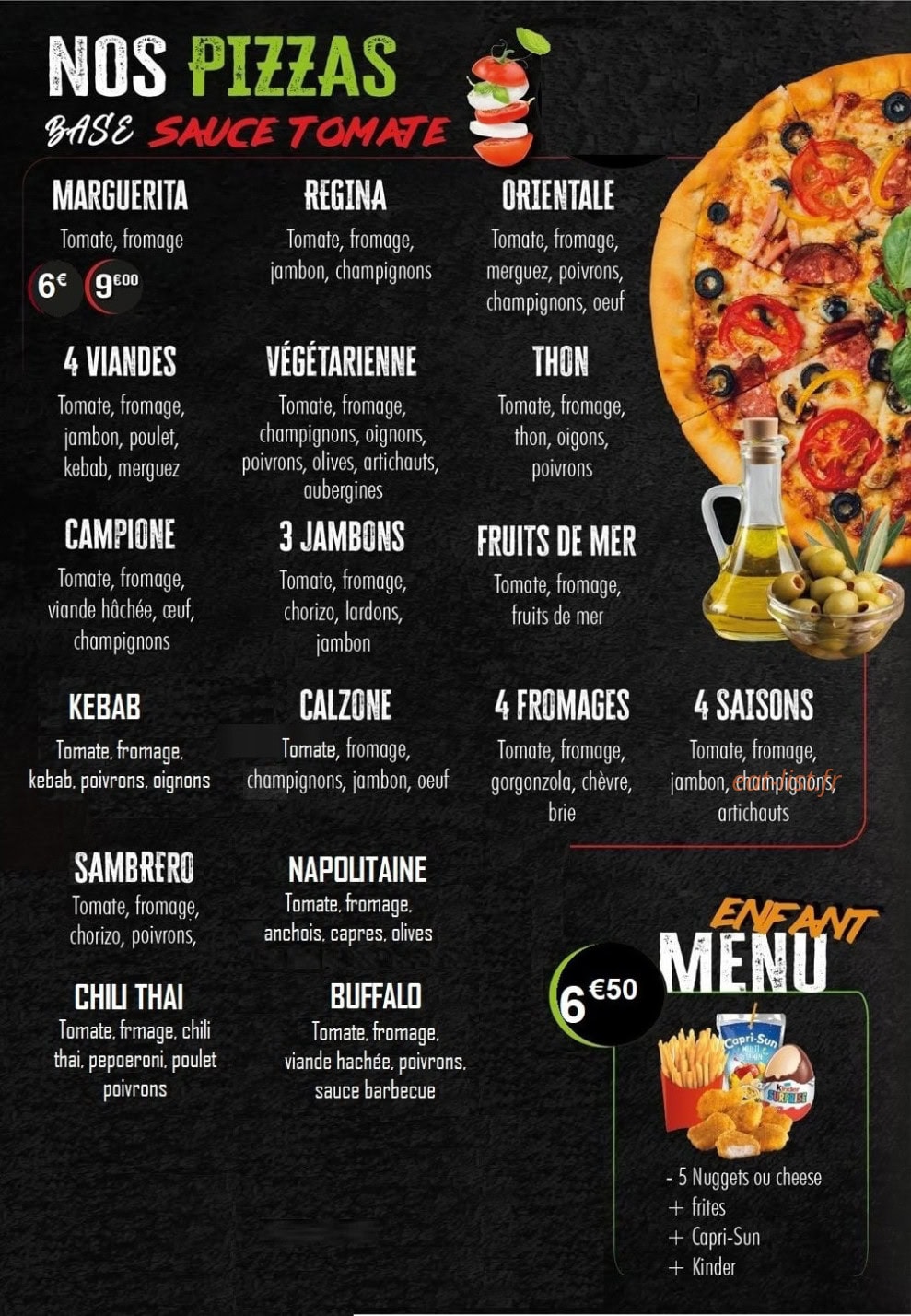 Pizza Valponi — carte page 3
