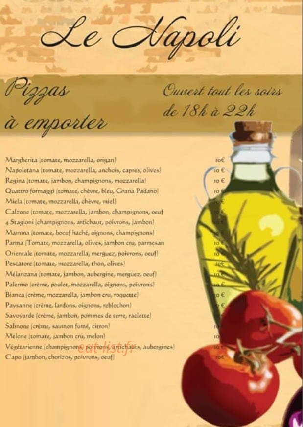 Le Napoli — carte page 1