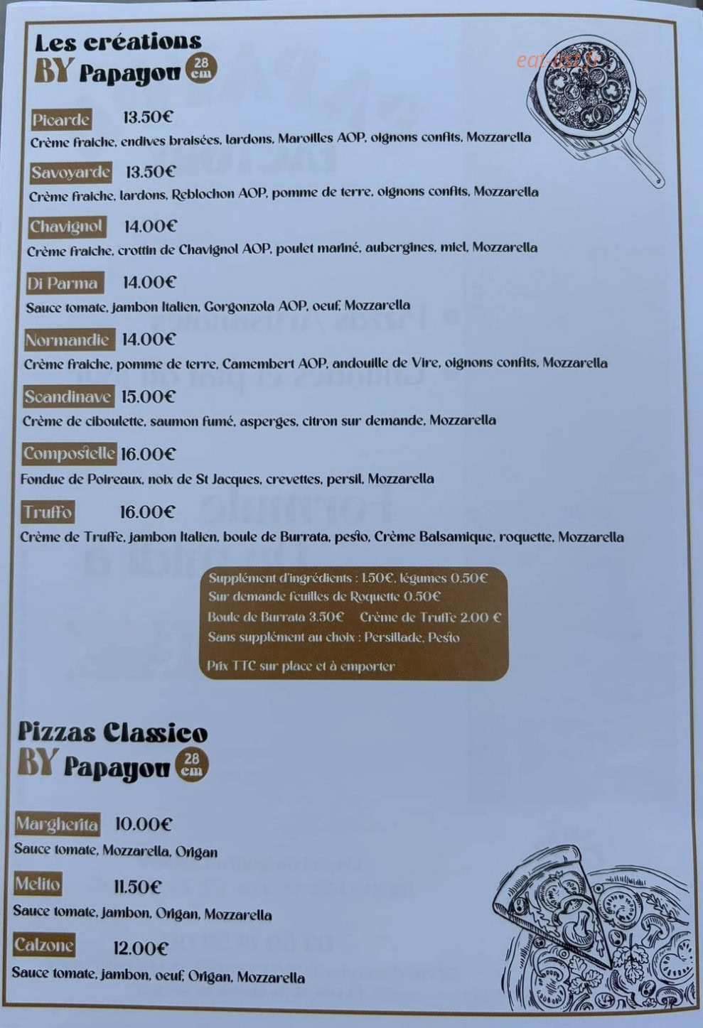 Papayou Factory — carte page 2