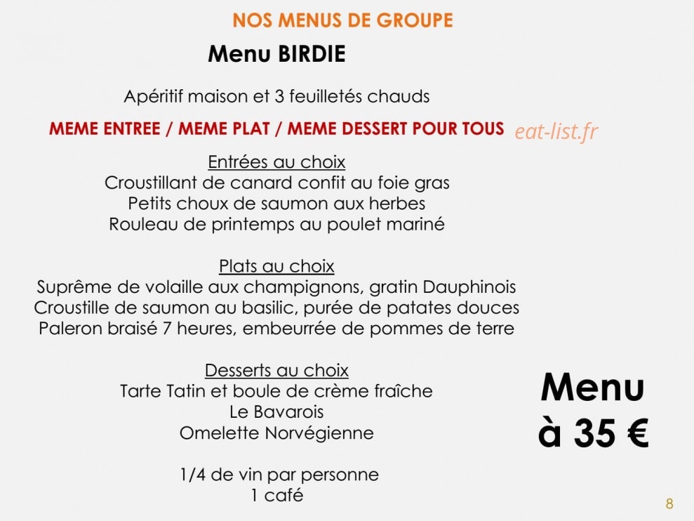 Golf des Templiers — carte page 8