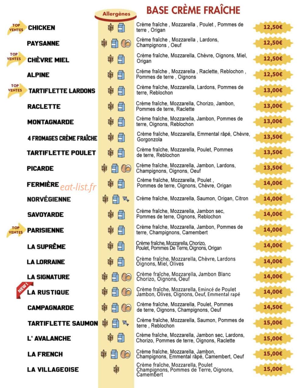 Pizza Des Sablons — carte page 3