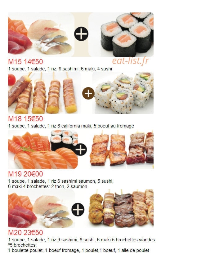 Miyako Sushi — carte page 16