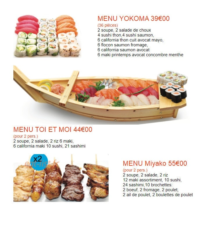 Miyako Sushi — carte page 18