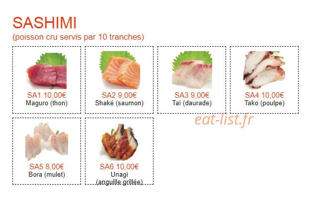 Miyako Sushi — carte page 12