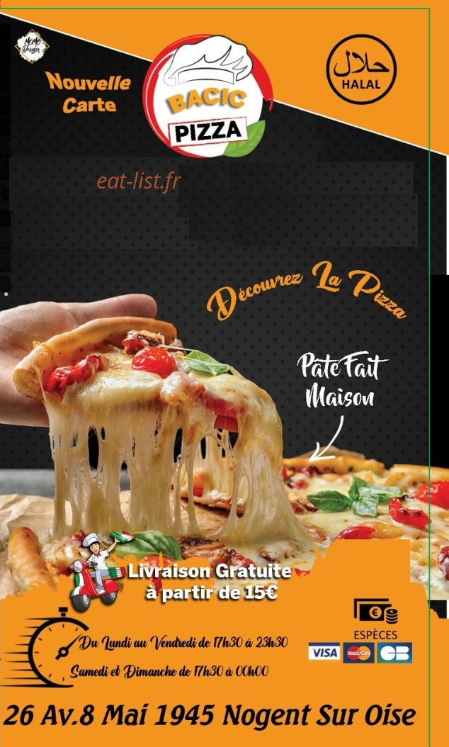 Pizza Bacic — carte page 1