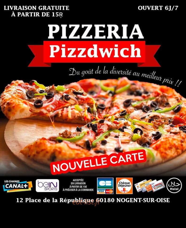 Pizza Pizzdwich — carte page 1
