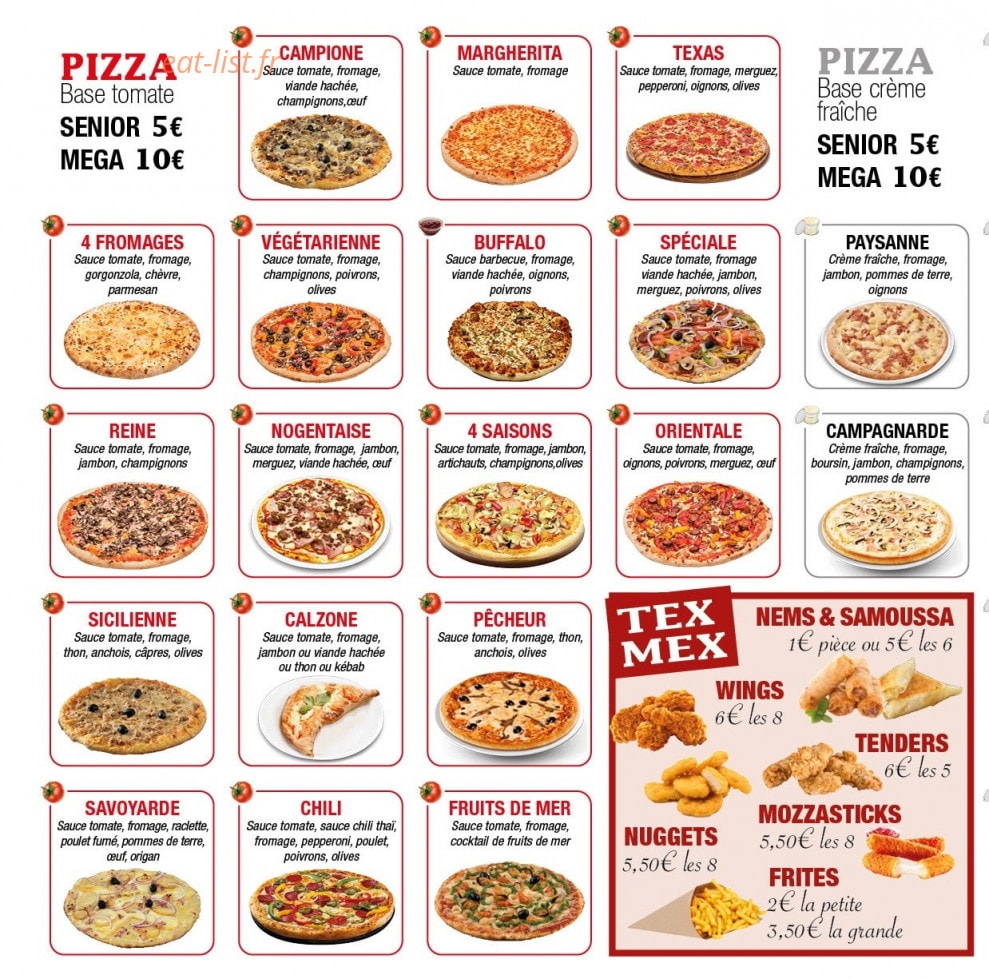Pizza Pizzdwich — carte page 2