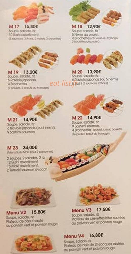 Sushi Sushi — carte page 2