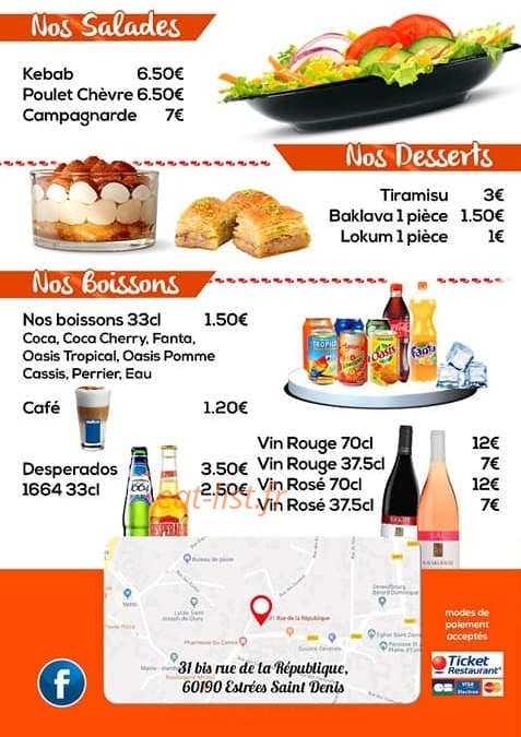 Sultan Kebab — carte page 2