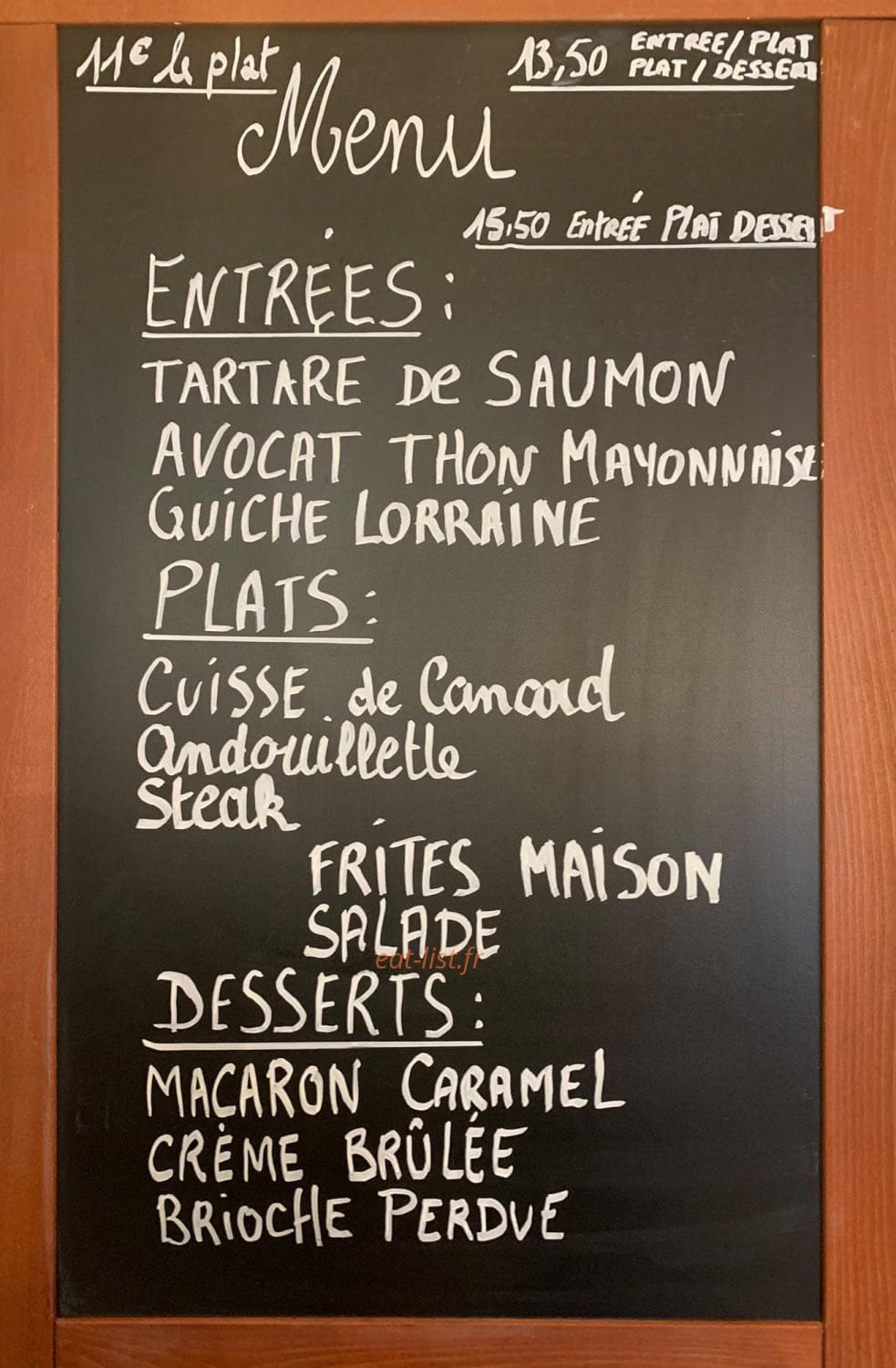 Café D'Lys — carte page 1