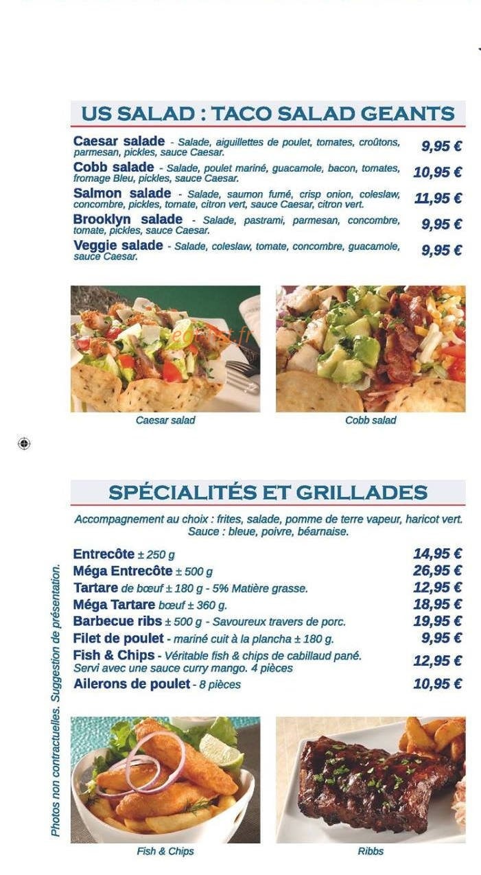 Happy Diner — carte page 2