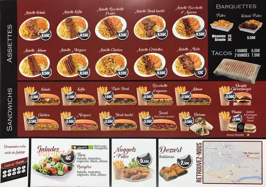 My Kebab Grill — carte page 2