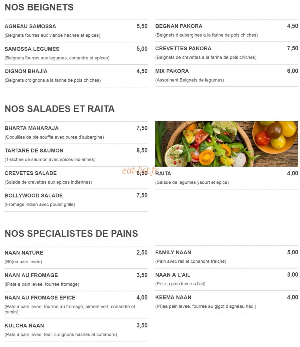 Bbollywood — carte page 2