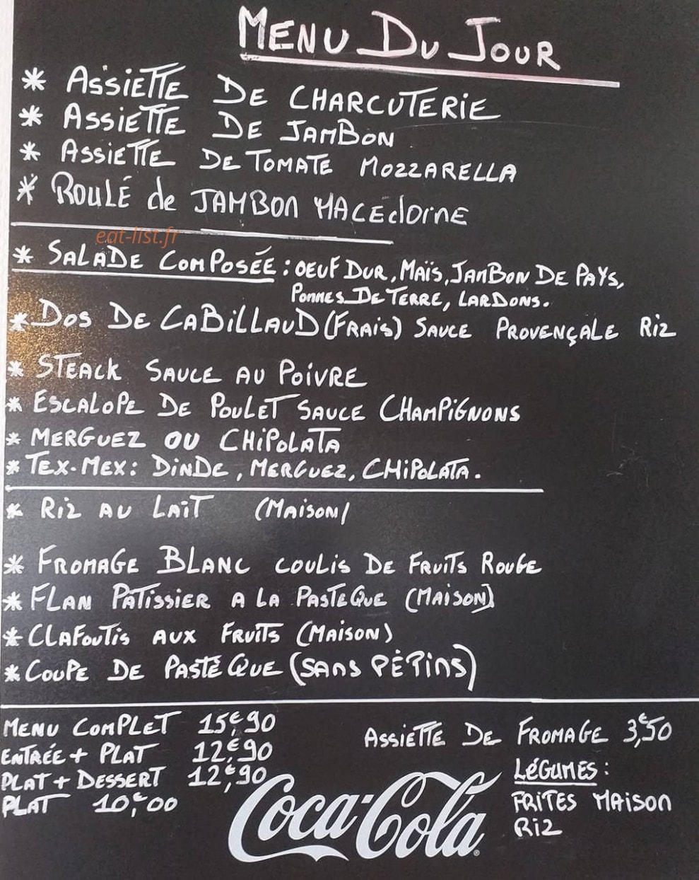 Belli-Bar — carte page 2