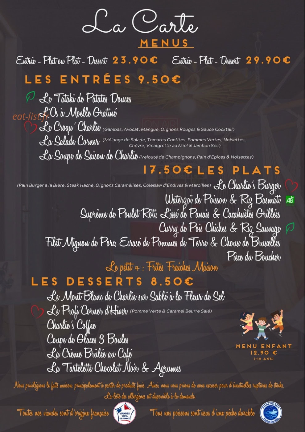 Charlie's Corner — carte page 1