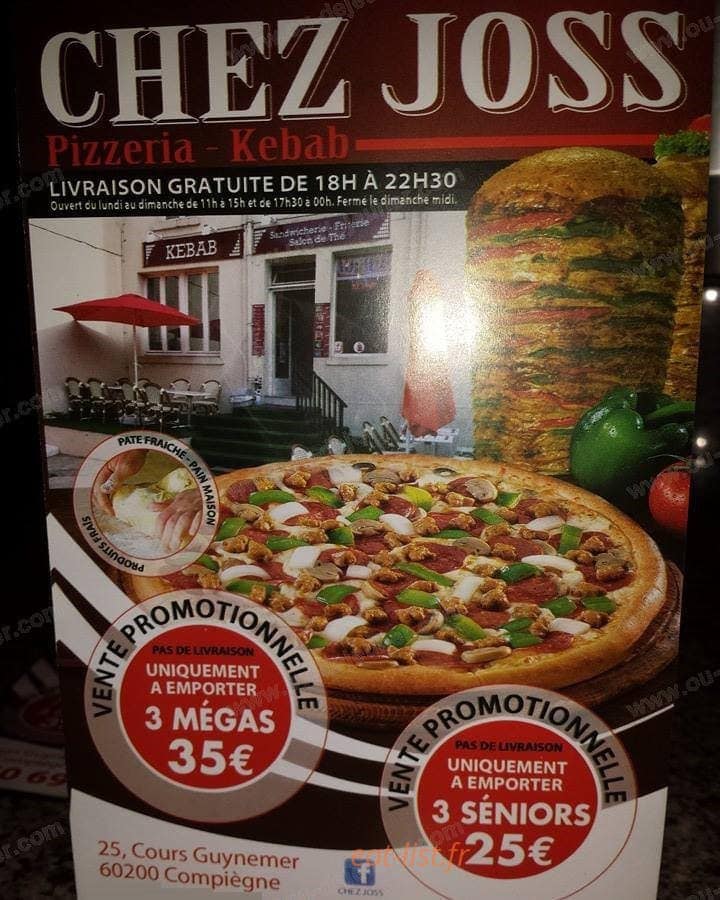 Chez Joss — carte page 1