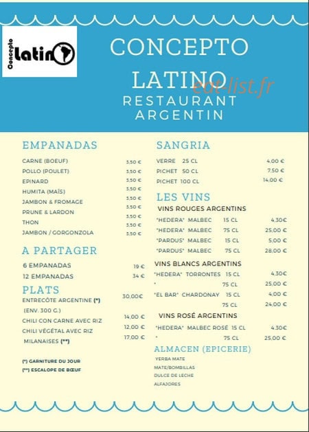 Concepto Latino — carte page 1