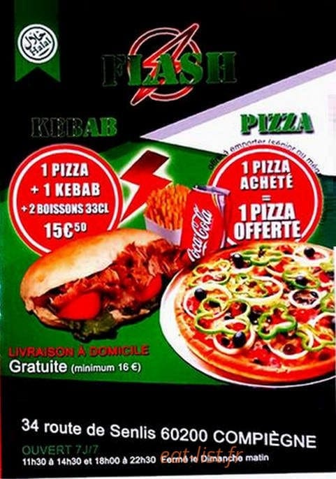 Flash Kebab — carte page 1