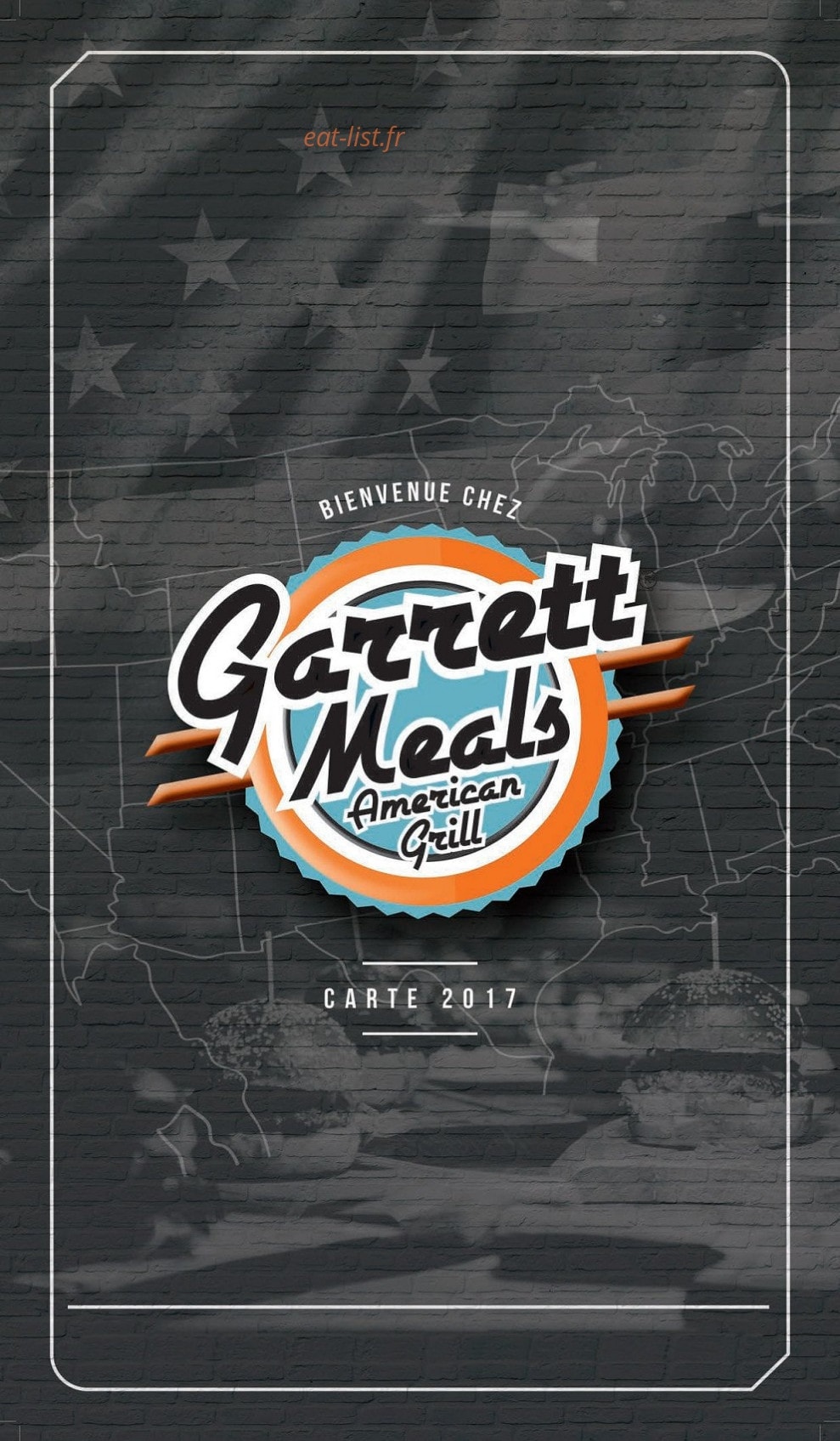 Garrett meals — carte page 1