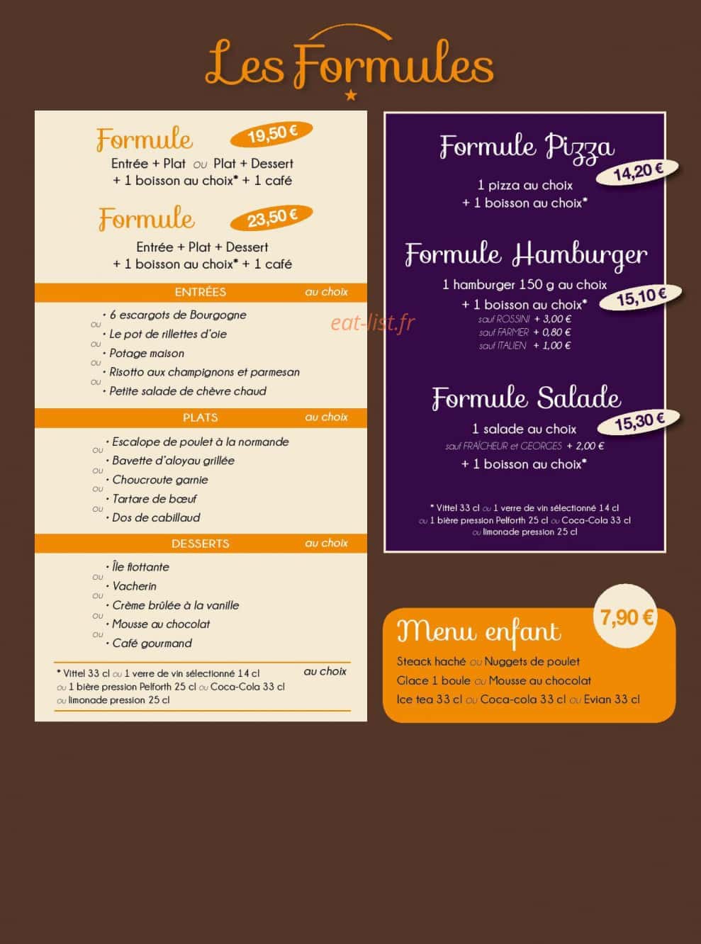 George Café — carte page 6
