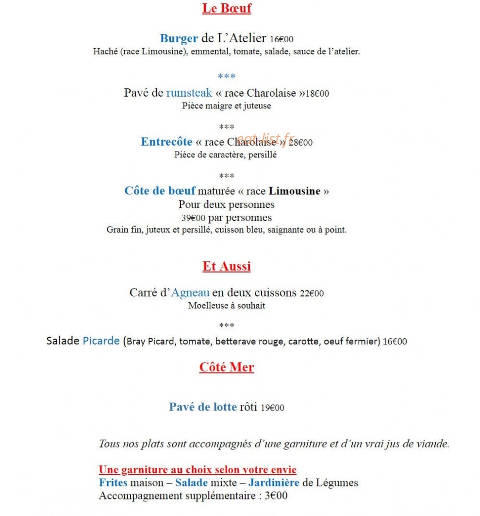 L’Atelier du 14 — carte page 2