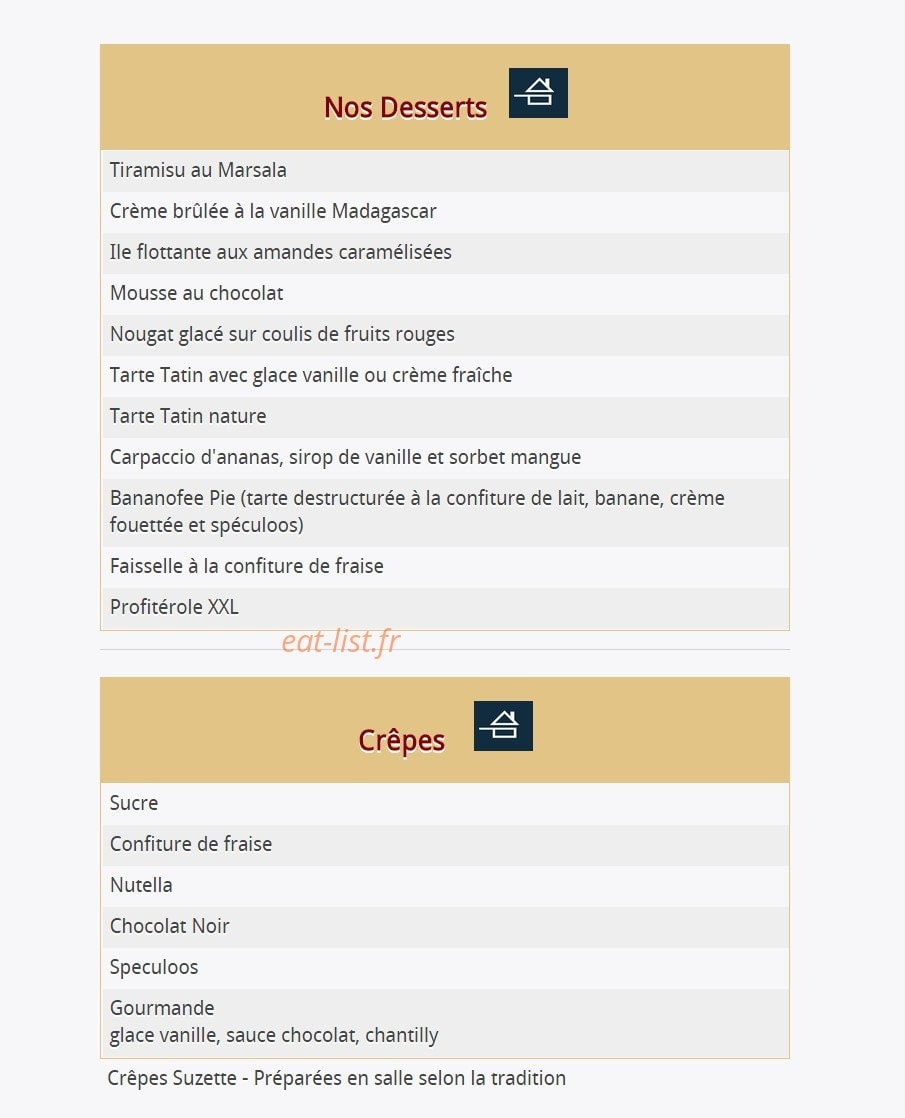 La Brasserie Parisienne — carte page 7