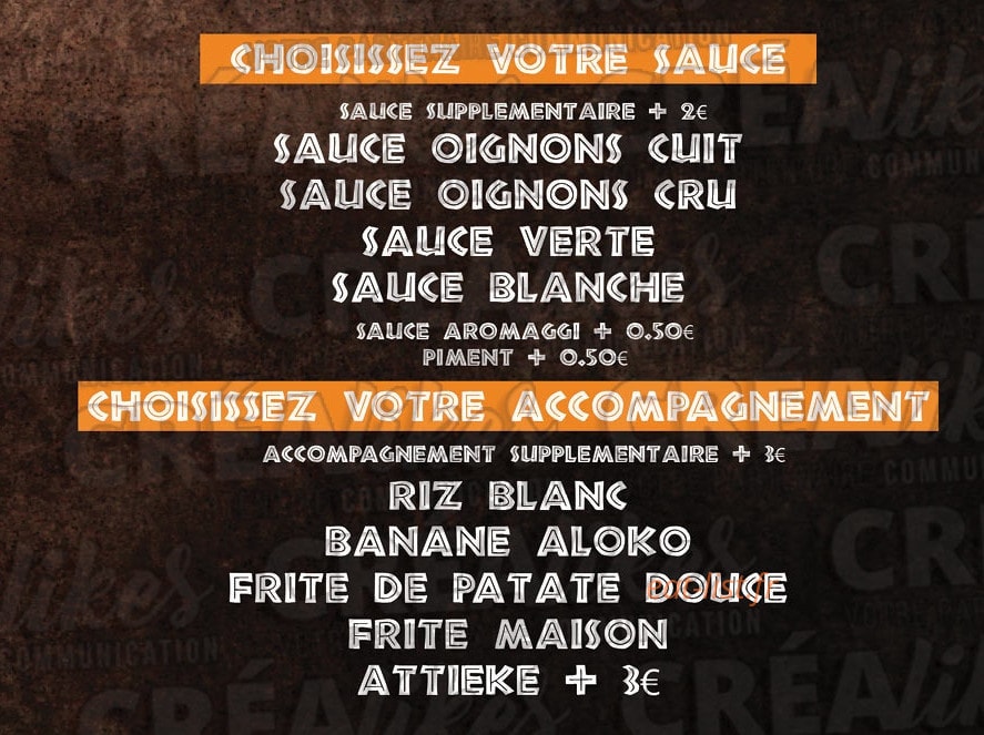 La Cuisine de Dina — carte page 5