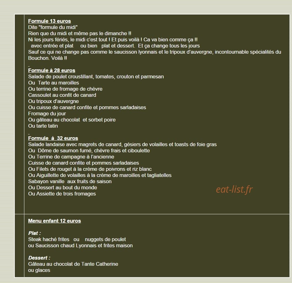 Le Bouchon — carte page 3