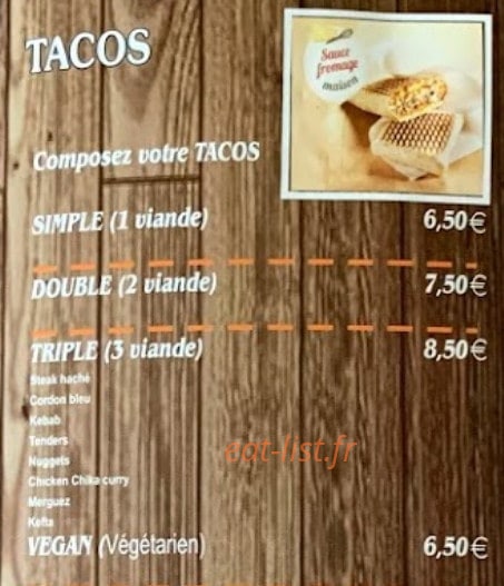 Le Gourmet — carte page 7