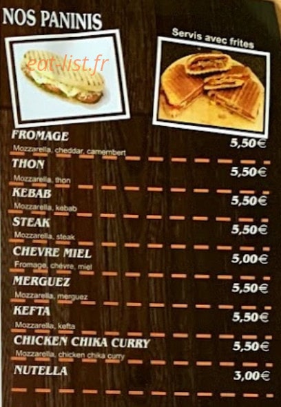 Le Gourmet — carte page 5