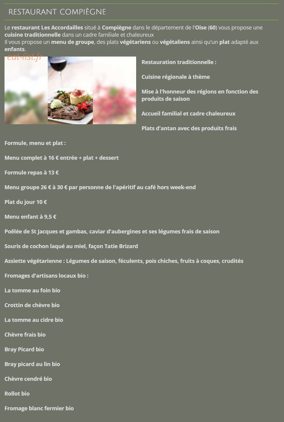 Les Accordailles — carte page 5