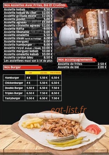 Doner Burger — carte page 3