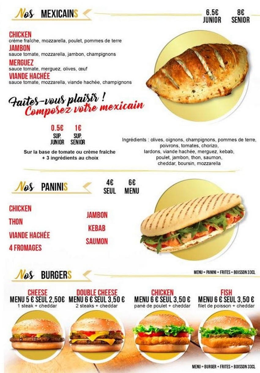 gold pizza — carte page 3