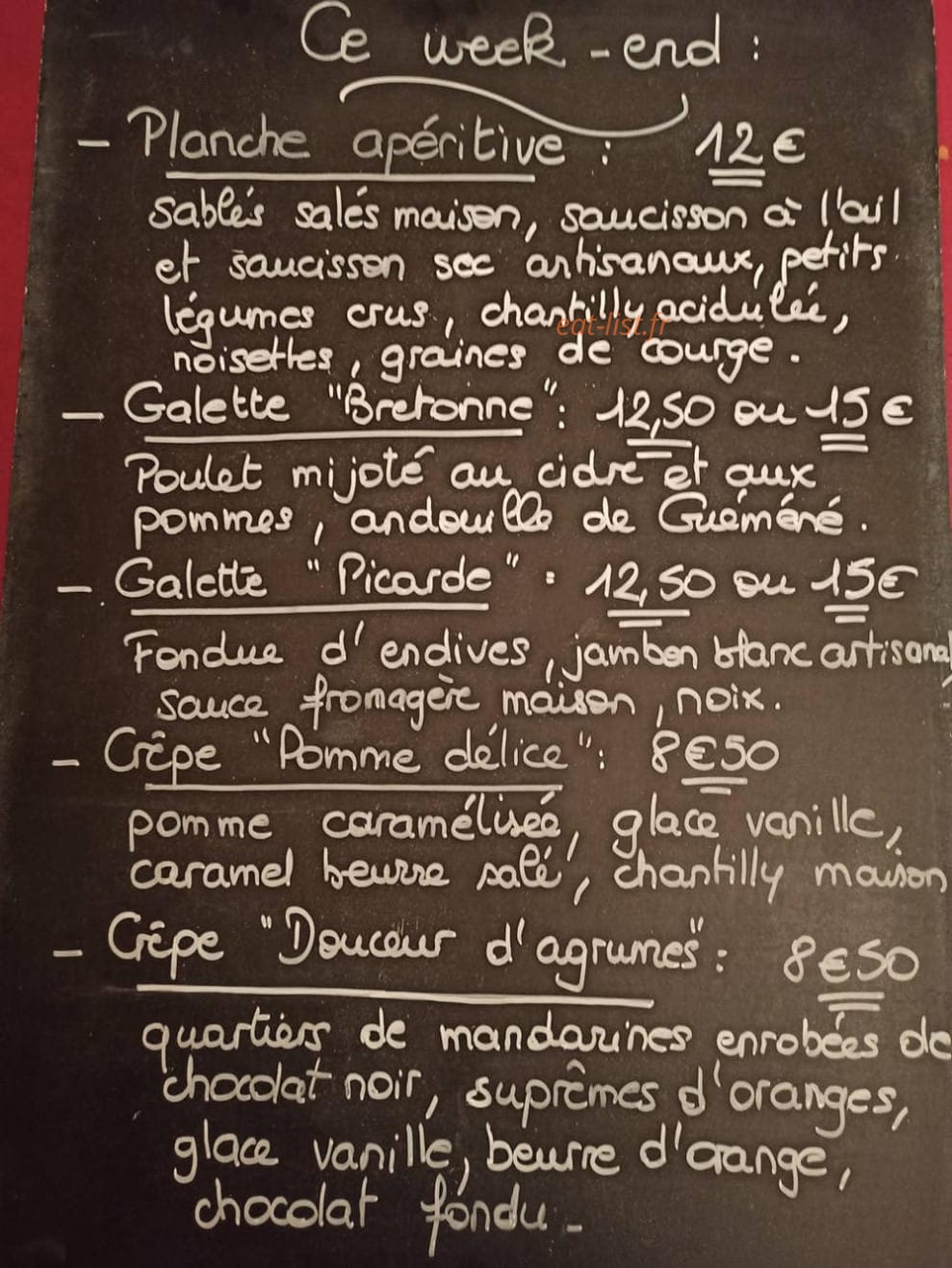 Le Jardin de Catherine — carte page 1
