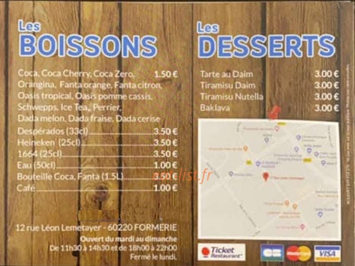 Chez les Frangins — carte page 1