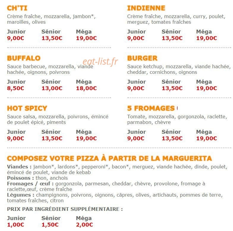 Pizza Crousty — carte page 4