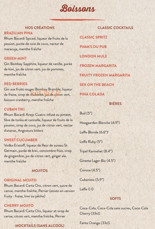Au Bureau — carte page 8