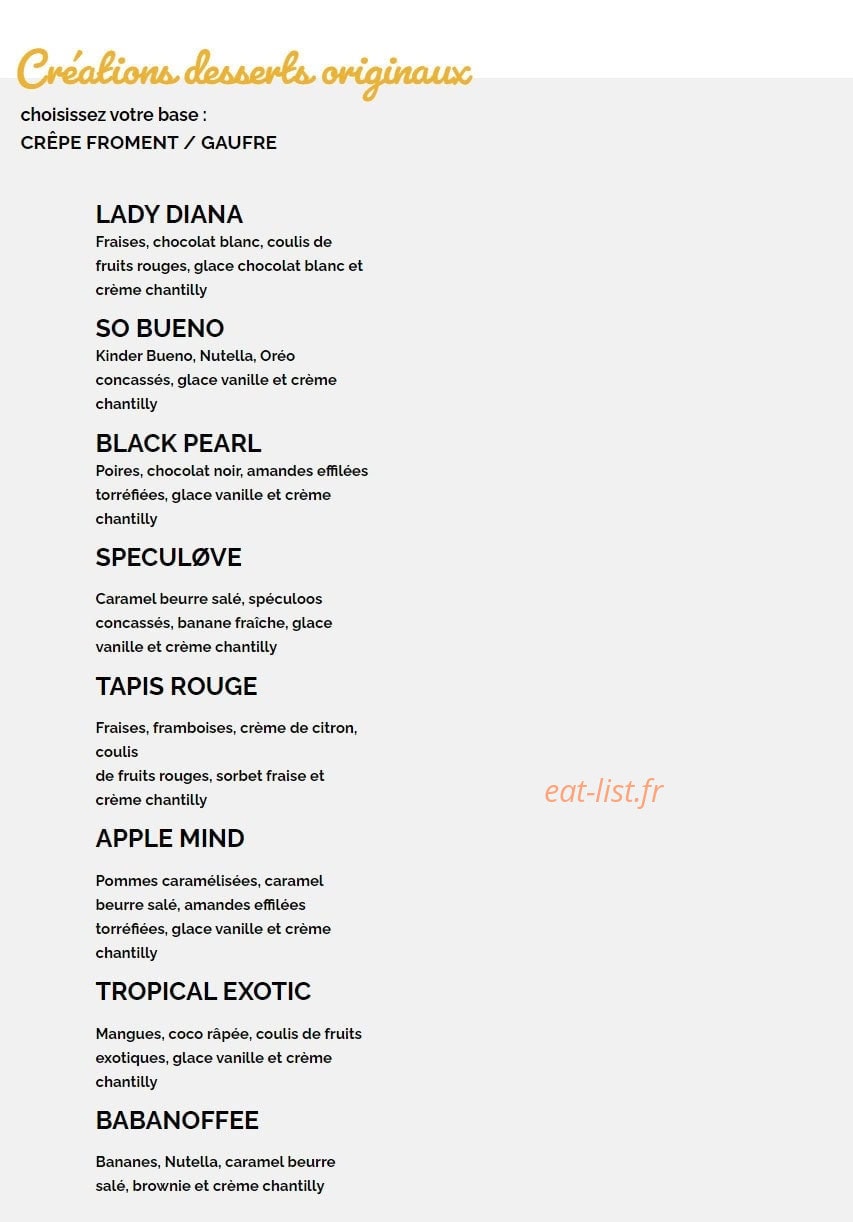 Crêpe Touch — carte page 6