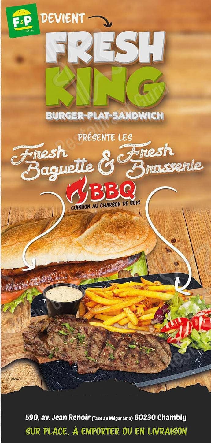 Fresh King — carte page 1