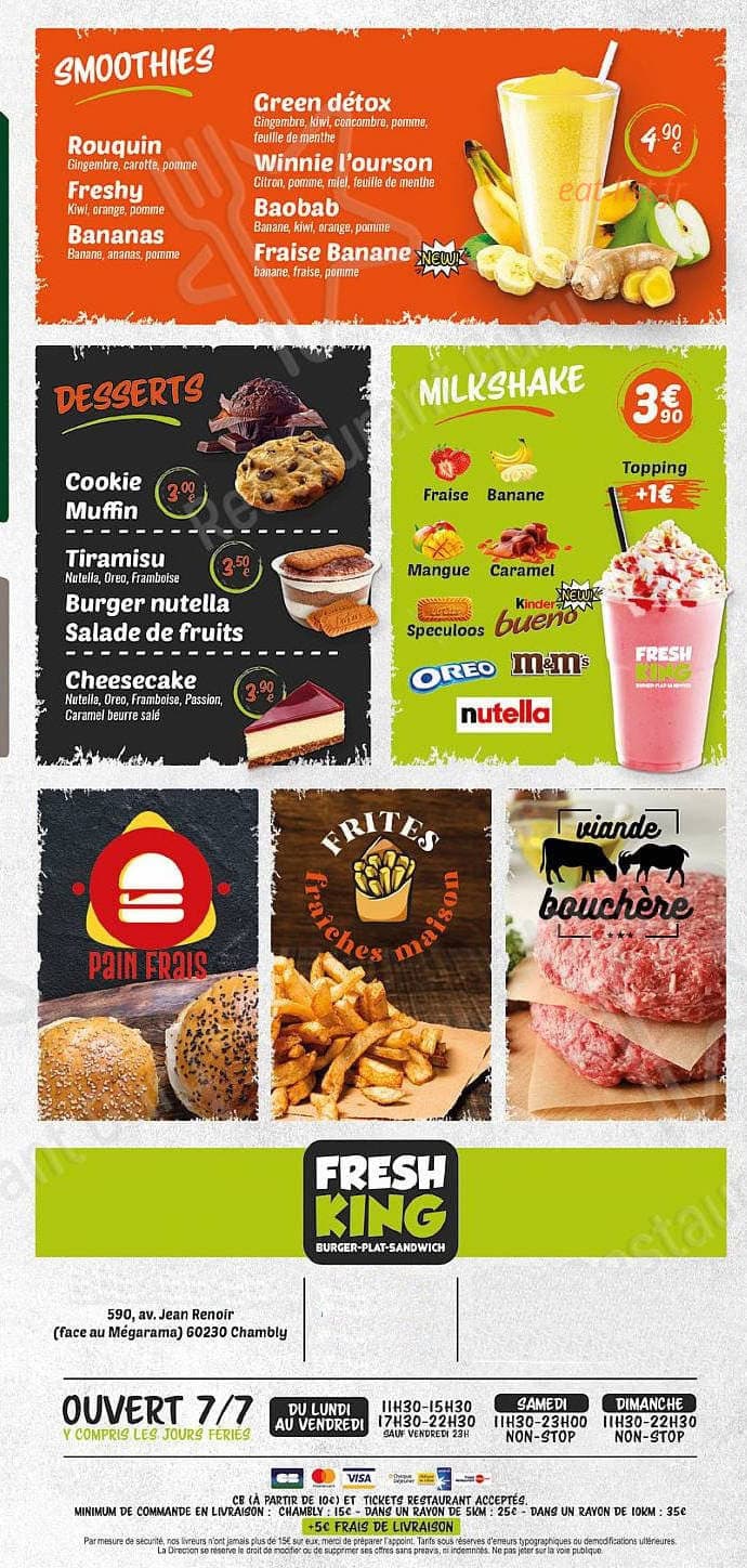 Fresh King — carte page 6