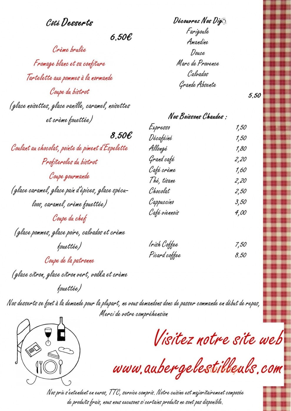 Les Tilleuls — carte page 7
