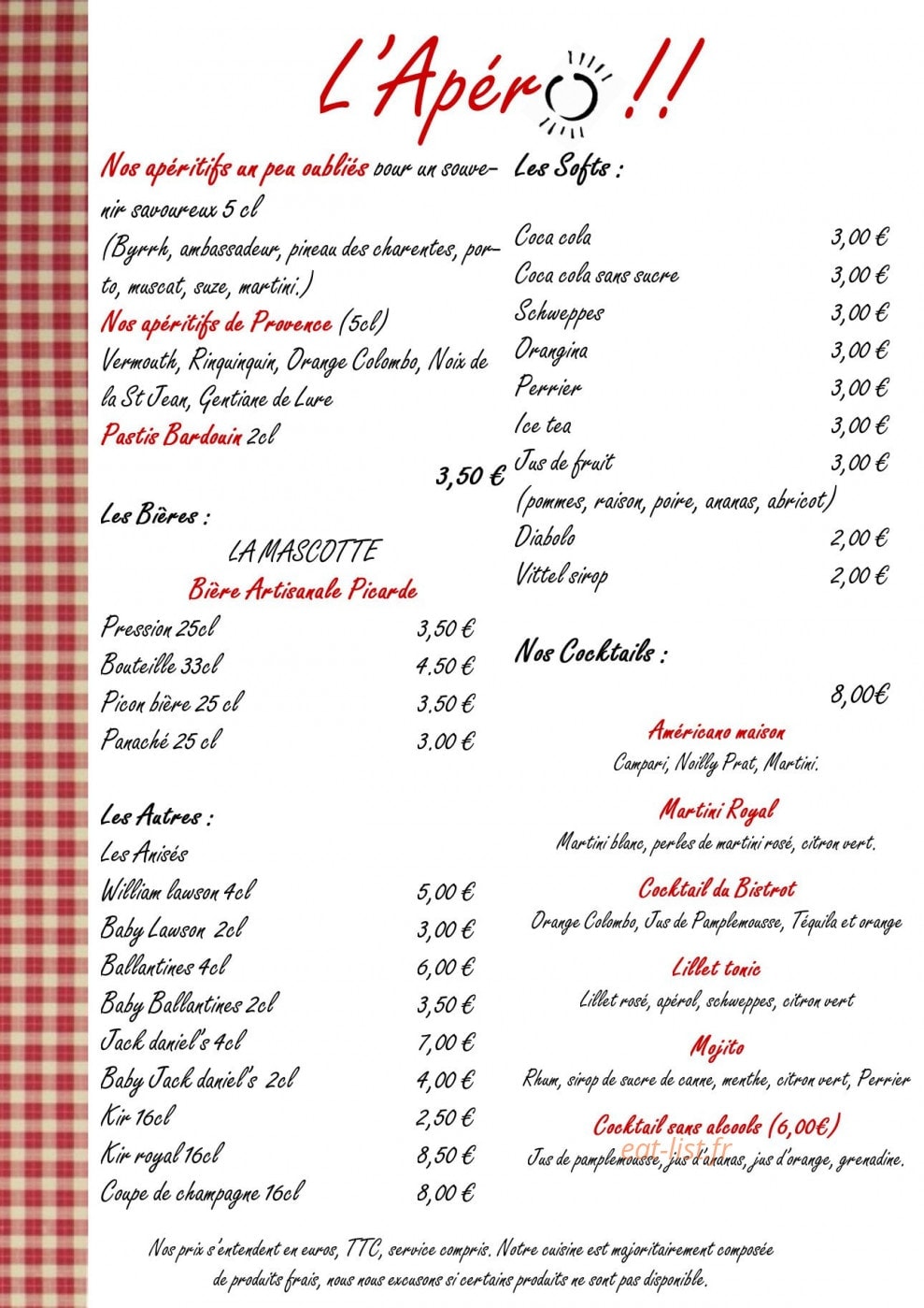 Les Tilleuls — carte page 1