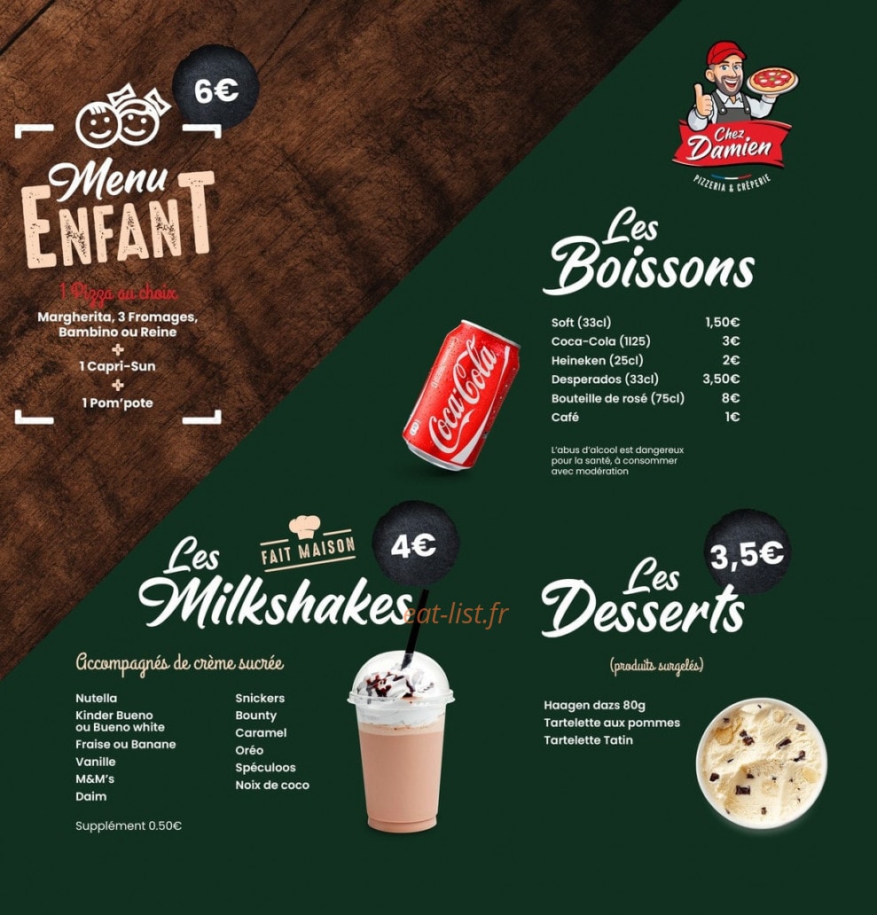 Chez Damien — carte page 7
